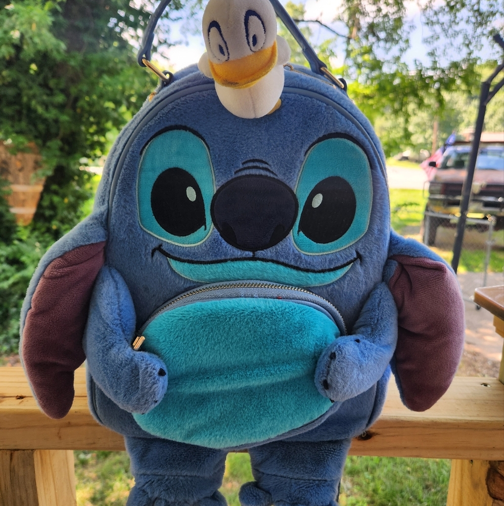 Our Universe Disney Lilo Stitch duckling plush mini backpack